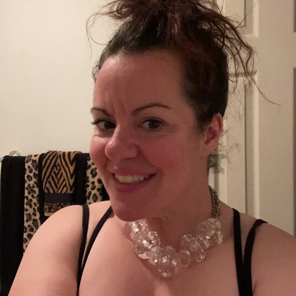 Clear Choker Statement Necklace - image 2